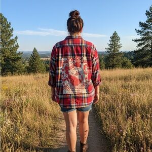 Upcycled Post Malone Flannel